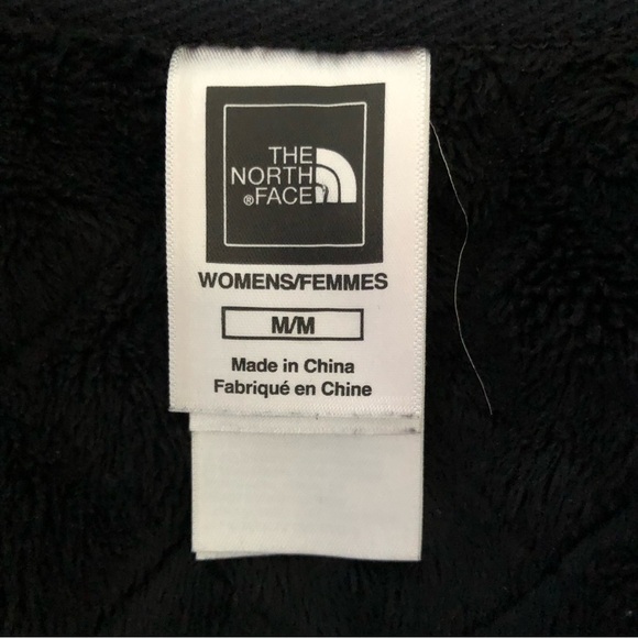 North Face Quilted Fleece Lined Zip Up Jacket Coat Black M - Picture 7 of 8